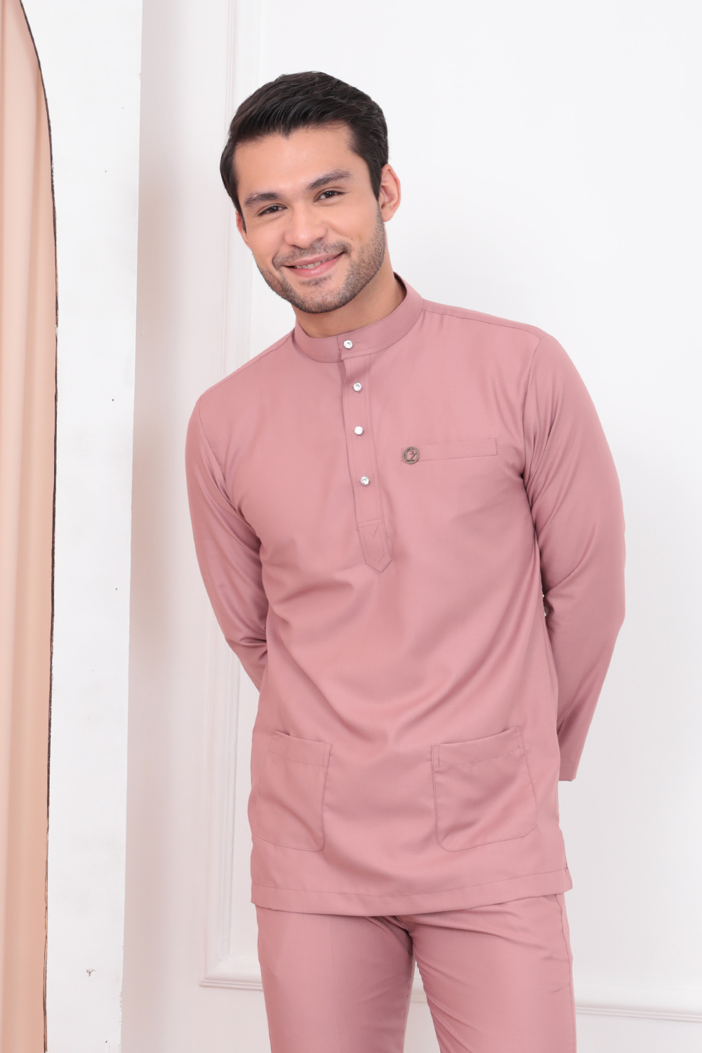 Baju Melayu Umarr  - Dusty Pink